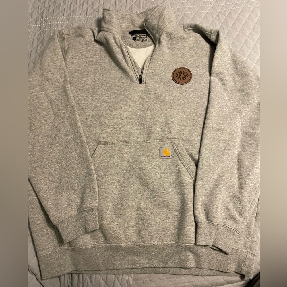 Carhartt Gray Men's 1/4 Zip Sweater